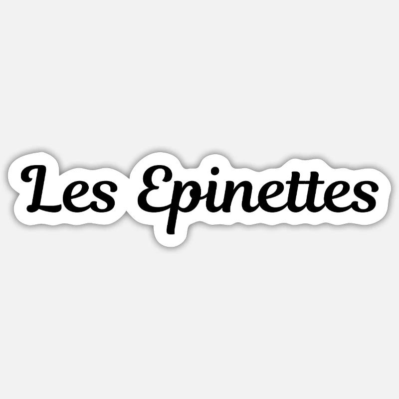 Epinettes Paris - Sticker taille S (10 x 10 cm) - blanc mat