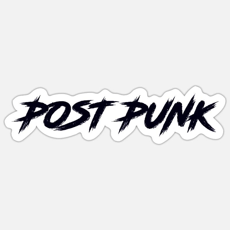 Post Punk - Sticker size S (10 x 10 cm) - white matte