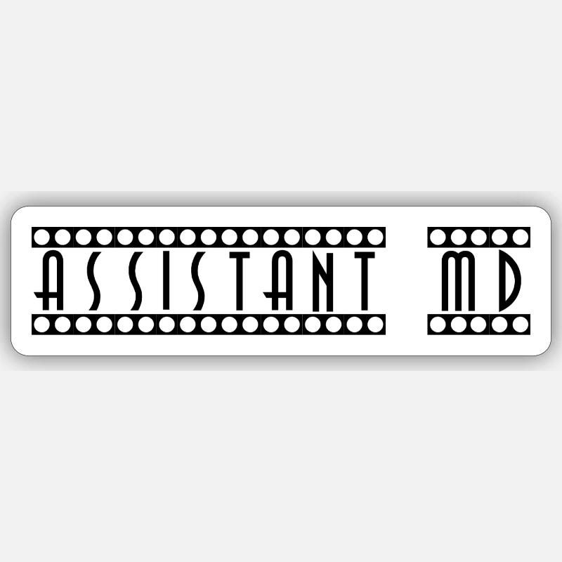 Assistant_MD Sticker Größe S (10 x 10 cm)