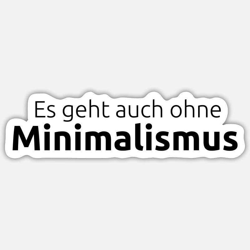 Omit minimalism Sticker size S (10 x 10 cm)