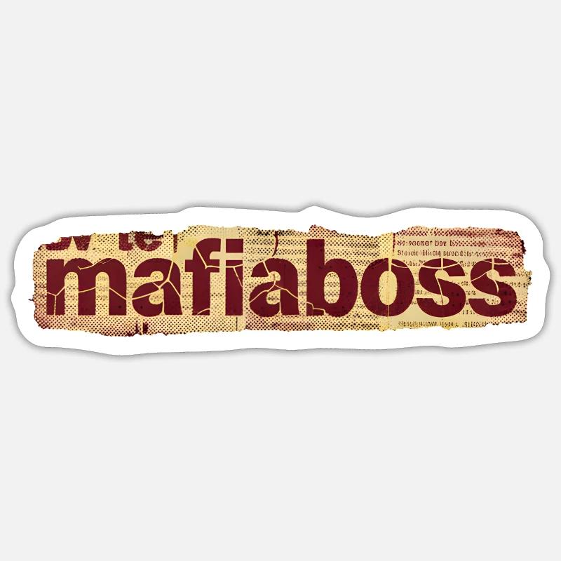 Chef de la mafia Sticker taille S (10 x 10 cm)