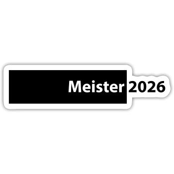 Champion 2026 Championship - Sticker size S (10 x 10 cm) - white matte - Front