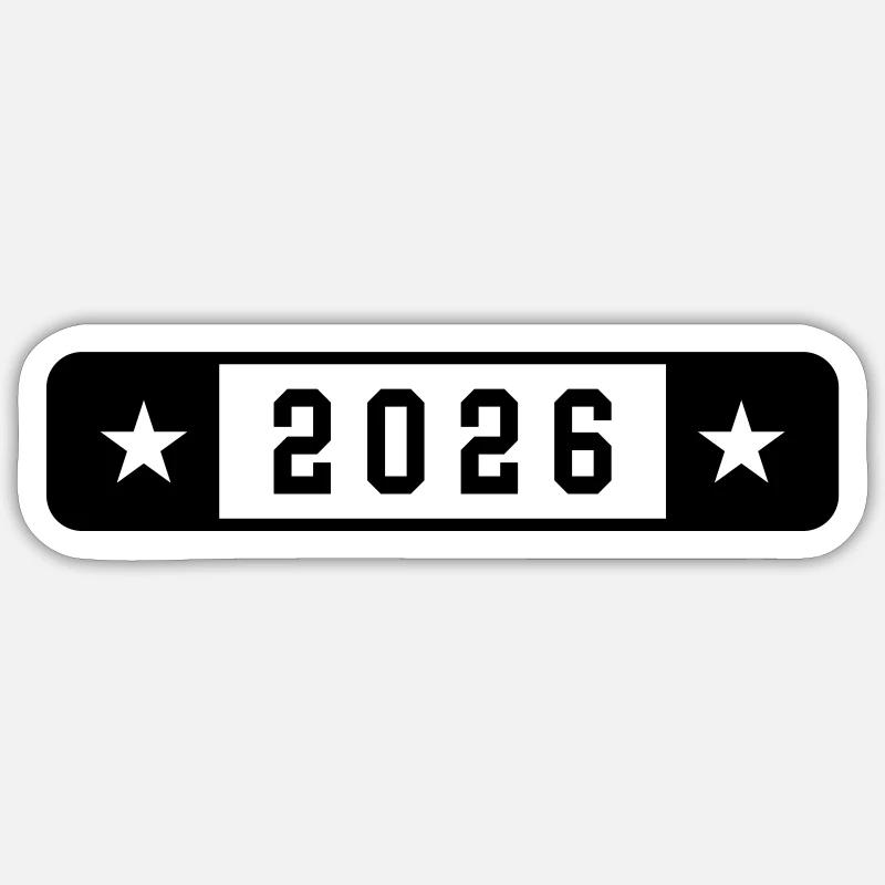 2026 - Sticker size S (10 x 10 cm) - white matte