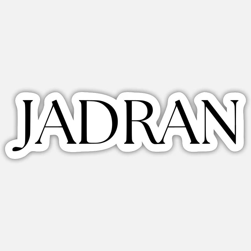 JADRAN_-1- - Sticker Größe S (10 x 10 cm) - Mattweiß