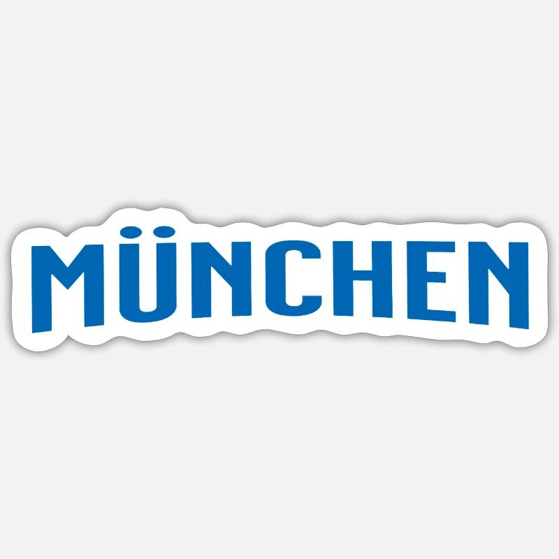 München - Sticker Größe S (10 x 10 cm) - Mattweiß