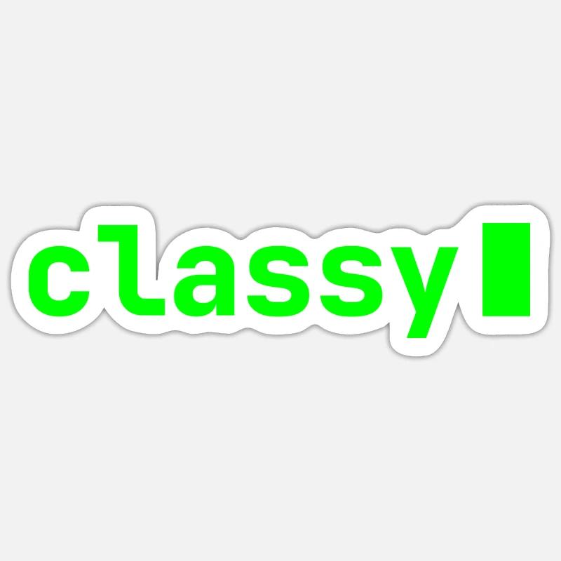 classy | Developer mood - Sticker size S (10 x 10 cm) - white matte