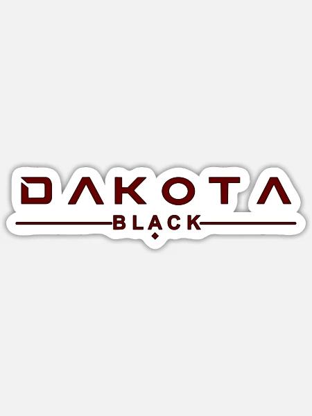 Dakota Black - Sticker Größe S (10 x 10 cm) - Mattweiß