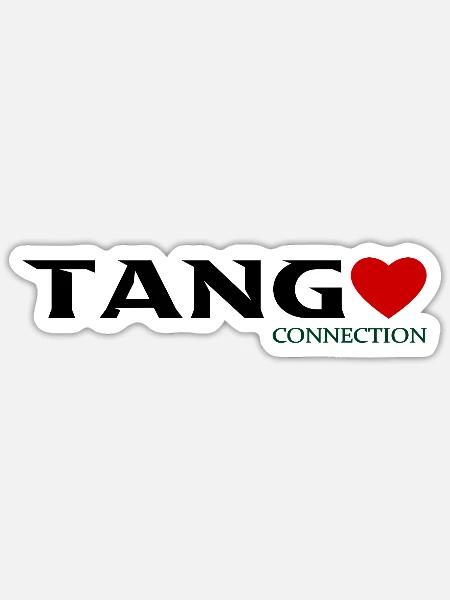 Tango - Sticker Größe S (10 x 10 cm) - Mattweiß