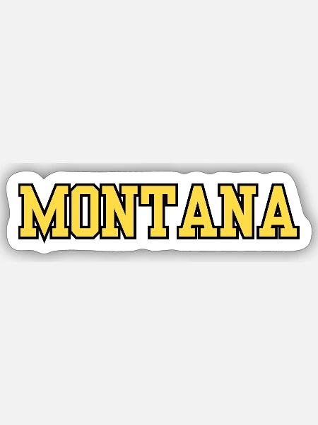 Montana - Sticker Größe S (10 x 10 cm) - Mattweiß
