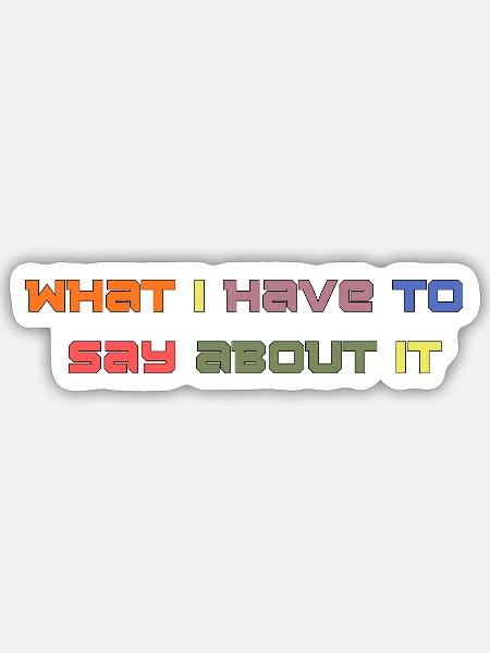 WIHTSAI - Farben | Sonderausgabe 2026 - Sticker Größe S (10 x 10 cm) - Mattweiß