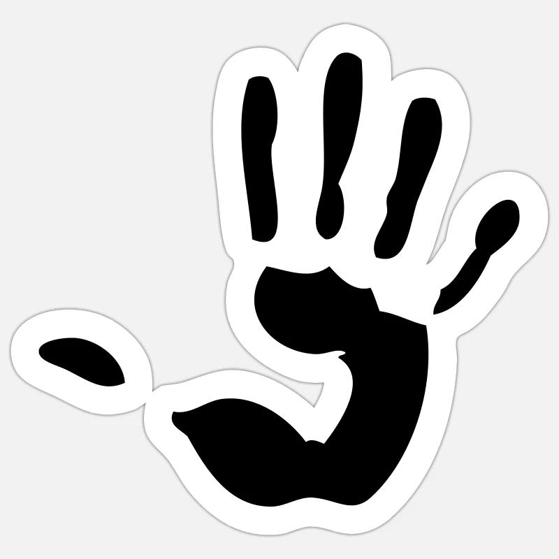 main Sticker taille S (10 x 10 cm)