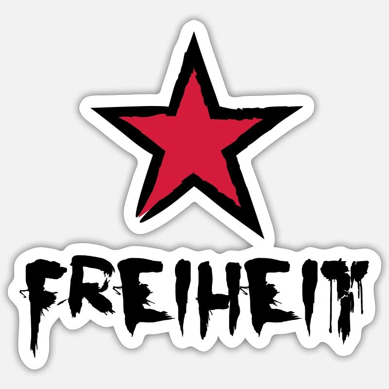 Freiheit Sticker Größe S (10 x 10 cm)