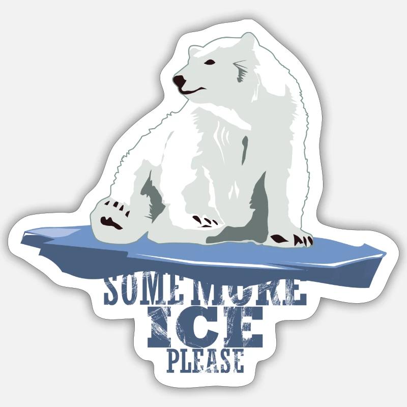 Eisbär Sticker Größe S (10 x 10 cm)
