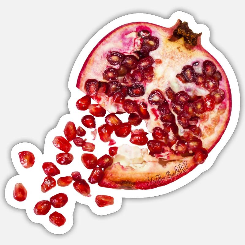 Granatapfel Sticker Größe S (10 x 10 cm)