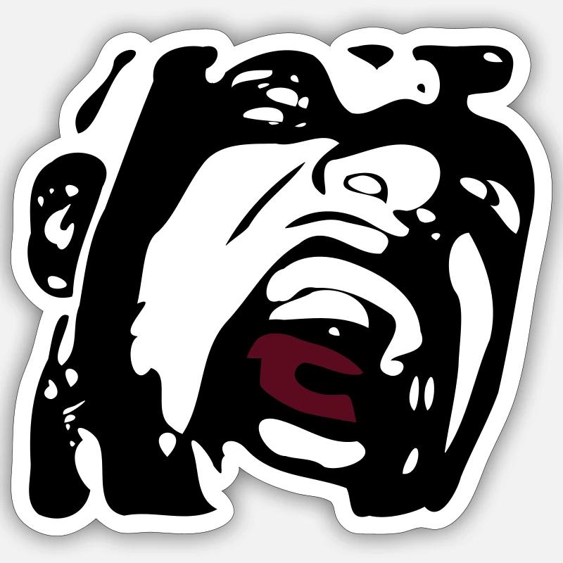 scream Sticker Größe S (10 x 10 cm)