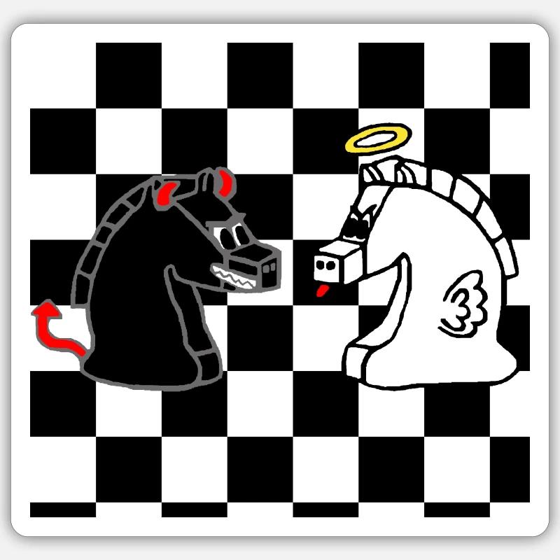 Schach Sticker size S (10 x 10 cm)