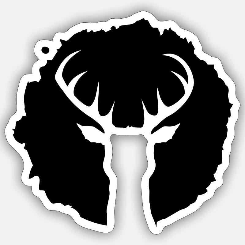 Hirsch Patch Sticker Größe S (10 x 10 cm)