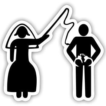 verheiratet - Sticker Größe S (10 x 10 cm) - Mattweiß - Vorne