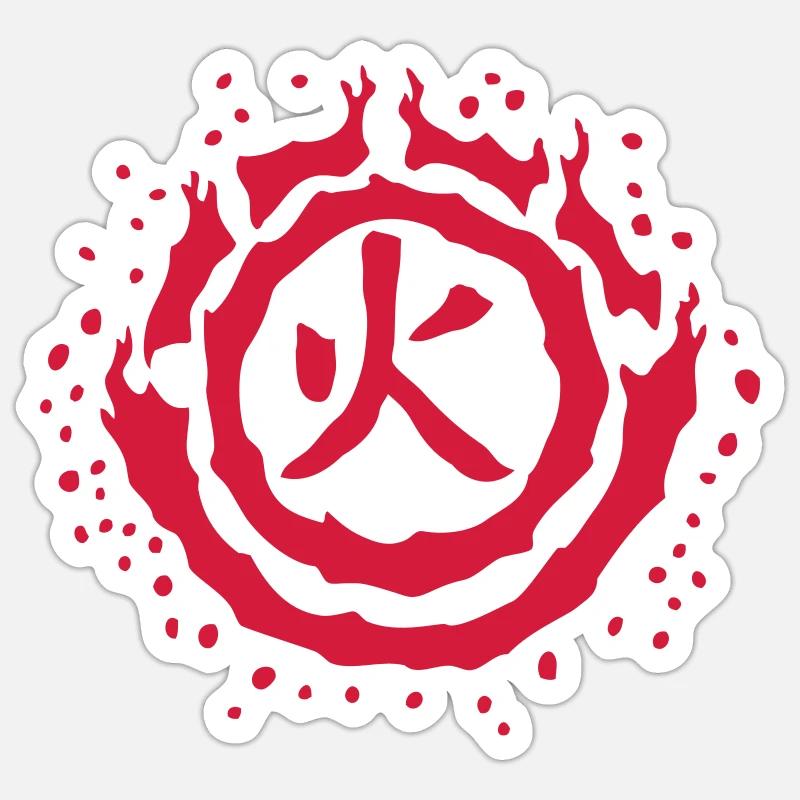 Fire Emblem (caractères feu) Sticker taille S (10 x 10 cm)