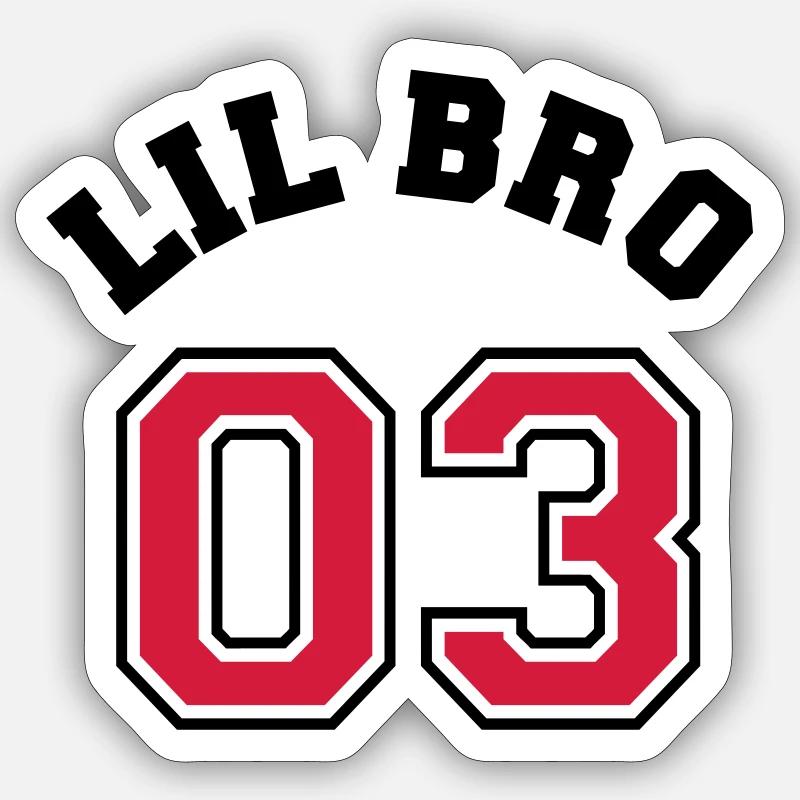 Lil Bro 03 - Little Brother - Sticker size S (10 x 10 cm) - white matte