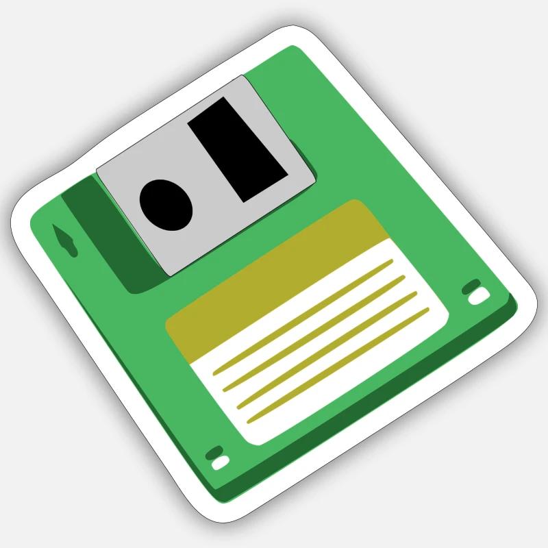 diskette Sticker size S (10 x 10 cm)
