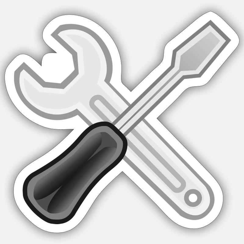 Handwerker Sticker Größe S (10 x 10 cm)