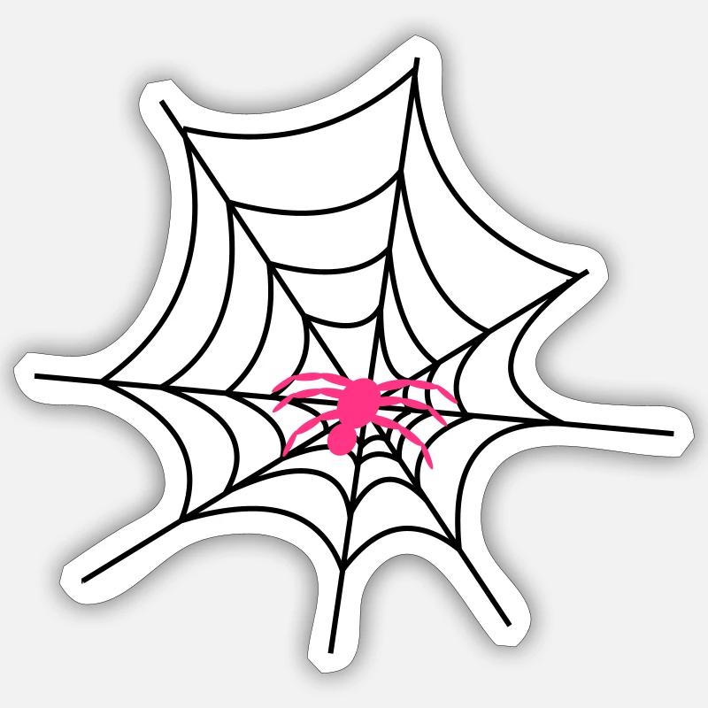 2541614 12357668 spinne - Sticker taille S (10 x 10 cm) - blanc mat