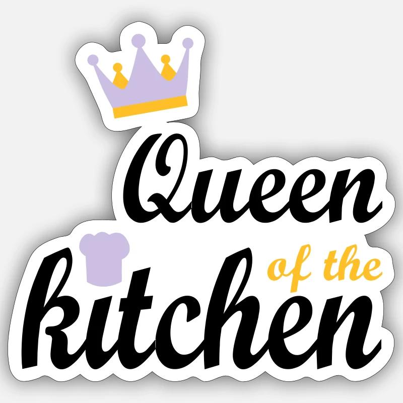 cuisine - Sticker taille S (10 x 10 cm) - blanc mat