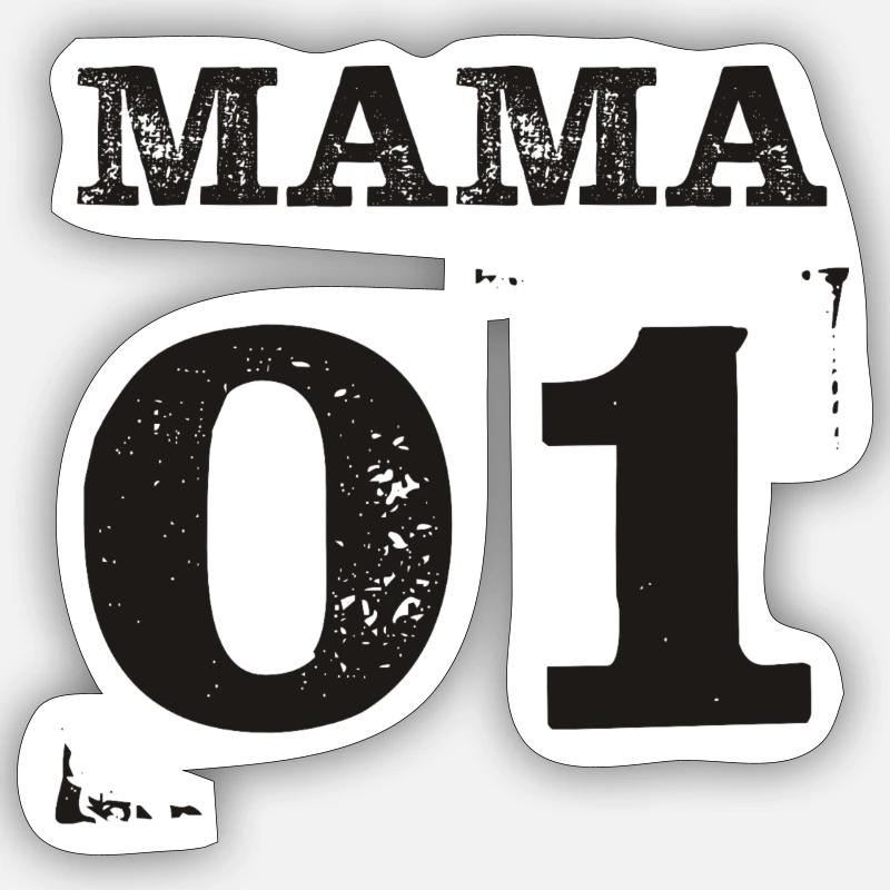 Mama 01 Partner Look Partner Skjorte Sticker størrelse S (10 x 10 cm)