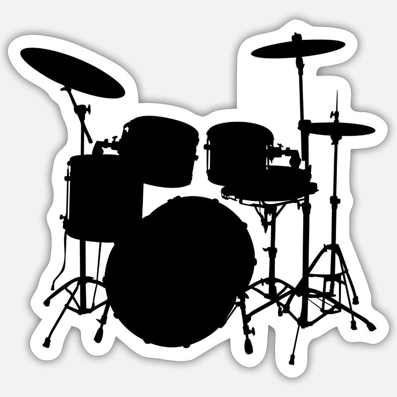 Die Batterie - Sticker Größe S (10 x 10 cm) - Mattweiß