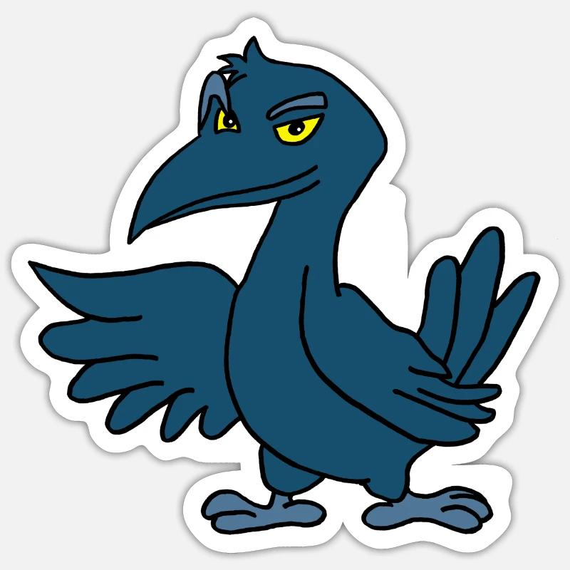 Krähe Sticker size S (10 x 10 cm)