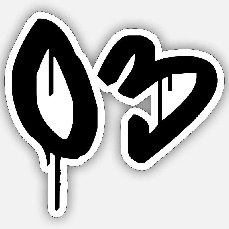 Day: 03 - Sticker size S (10 x 10 cm) - white matte