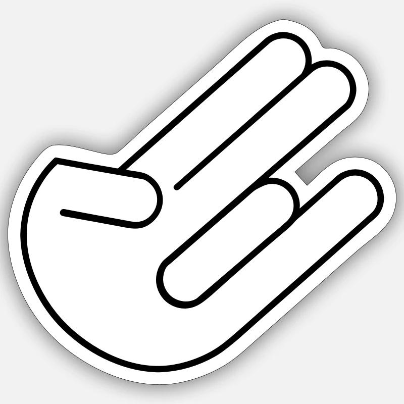 The Shocker - Sticker Größe S (10 x 10 cm) - Mattweiß