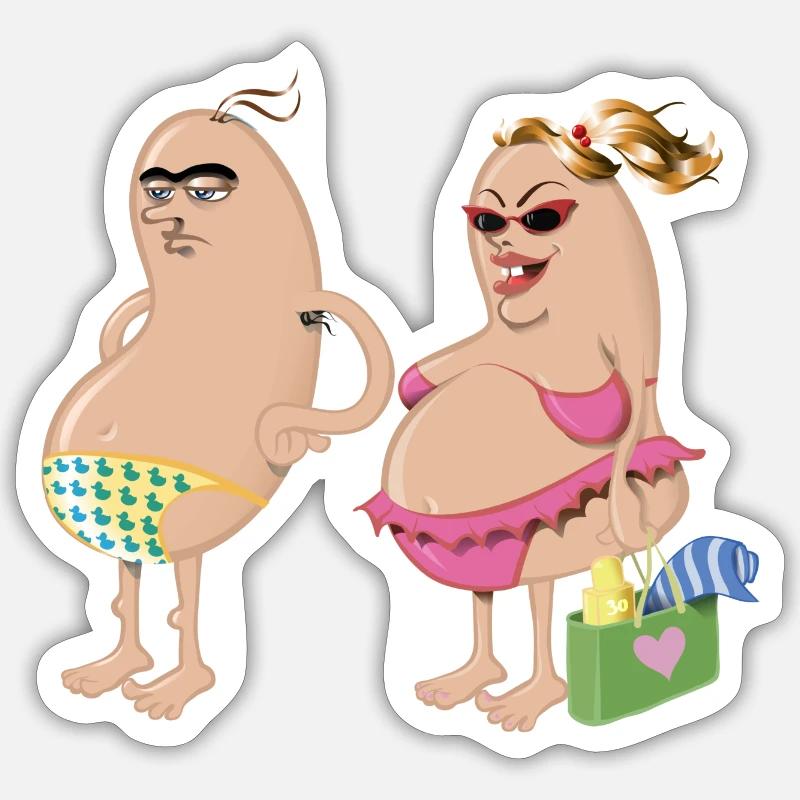 sentiments d'été Sticker taille S (10 x 10 cm)