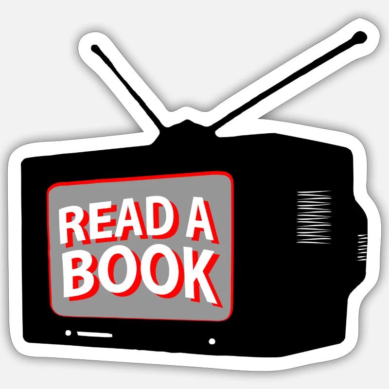 Read a Book Sticker size S (10 x 10 cm)