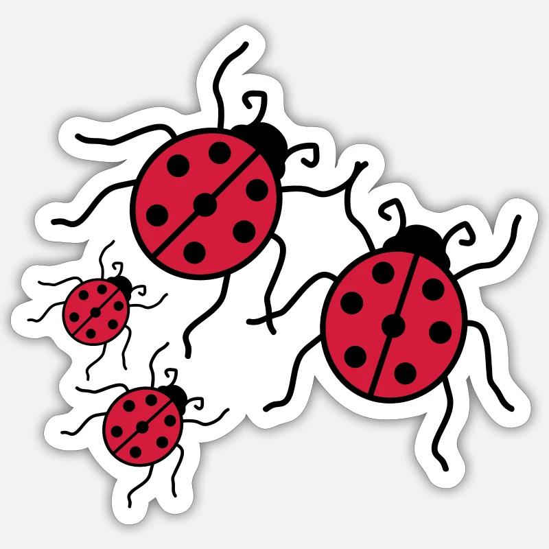 paar liebe paerchen 2 kinder babys mama junge maed - Sticker Größe S (10 x 10 cm) - Mattweiß