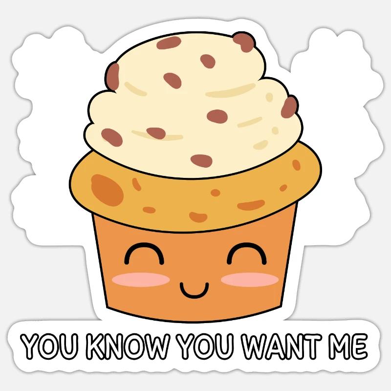 Vous savez que vous me voulez Sticker taille S (10 x 10 cm)