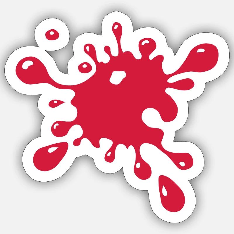 splash_1 - Sticker size S (10 x 10 cm) - white matte