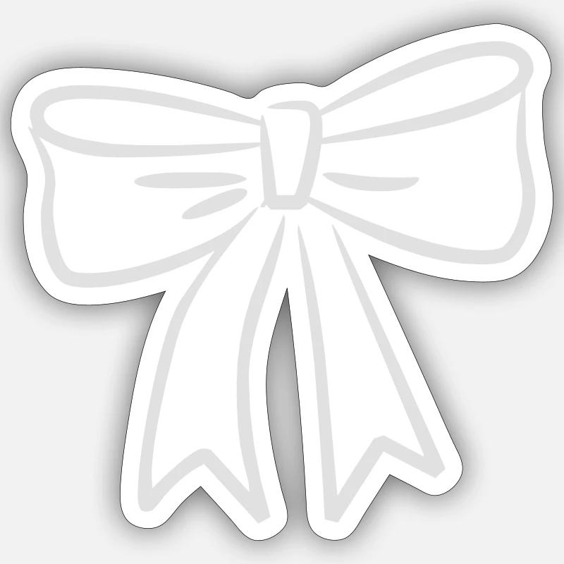 boucle - Sticker taille S (10 x 10 cm) - blanc mat