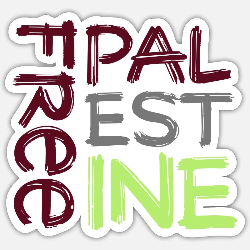 Free Palestine - Sticker Größe S (10 x 10 cm) - Mattweiß