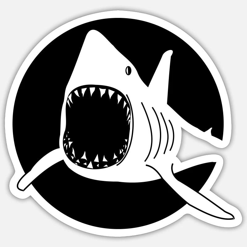 Shark Sticker size S (10 x 10 cm)