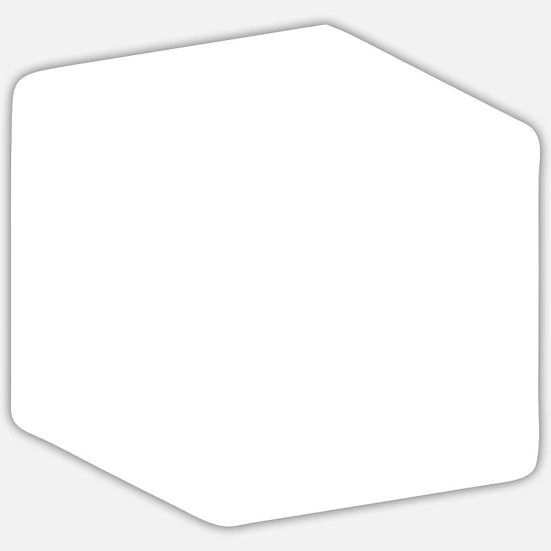 Illusion d'optique hallucination - Sticker taille S (10 x 10 cm) - blanc mat