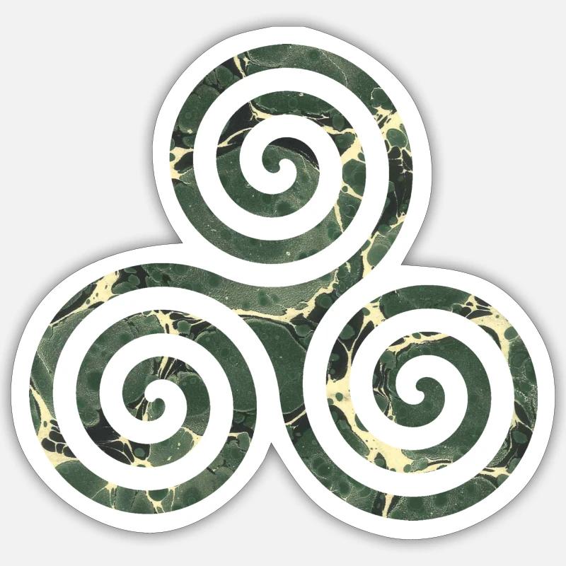 symbole celtique triskele e 226 Sticker taille S (10 x 10 cm)