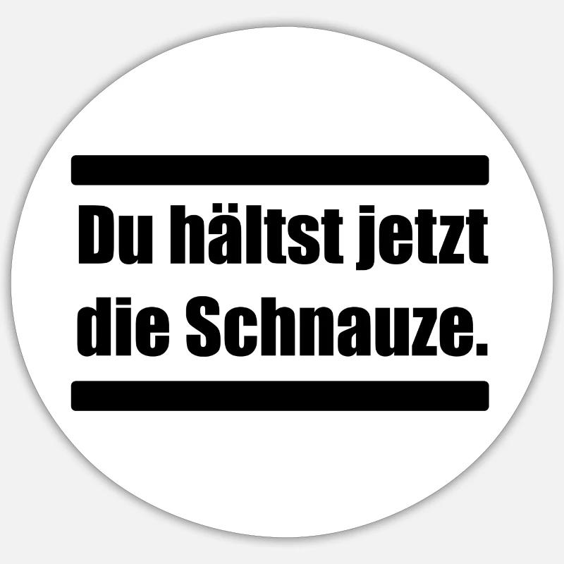 T’as le museau - Sticker taille S (10 x 10 cm) - blanc mat