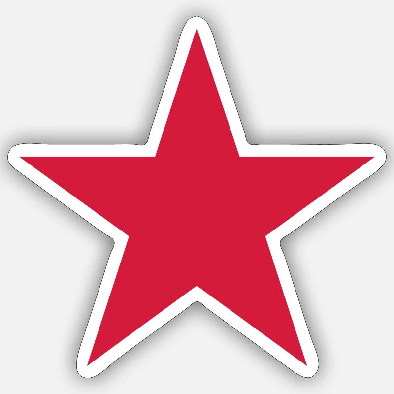 Star - Sticker size S (10 x 10 cm) - white matte