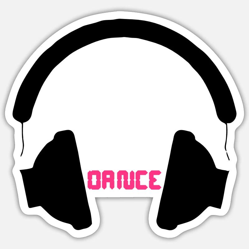 Dance - Sticker size S (10 x 10 cm) - white matte