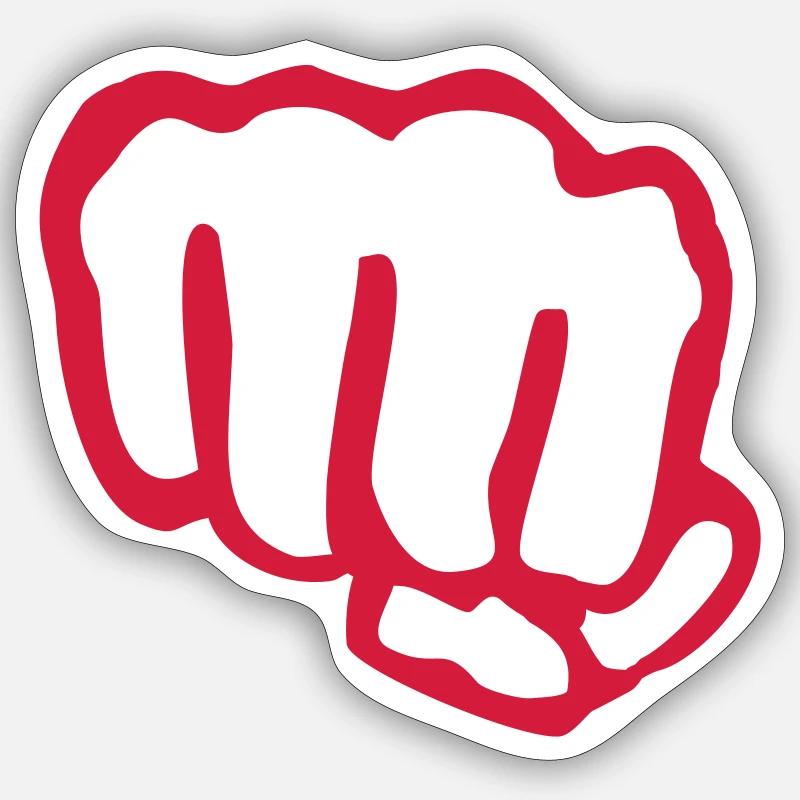 fist Sticker size S (10 x 10 cm)