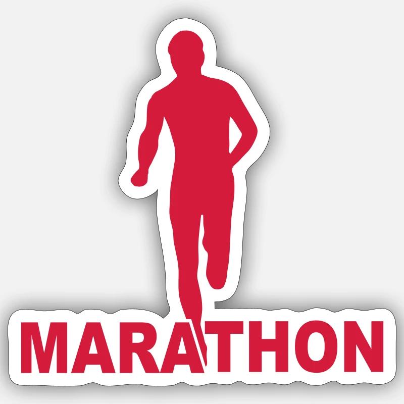 marathon Sticker size S (10 x 10 cm)