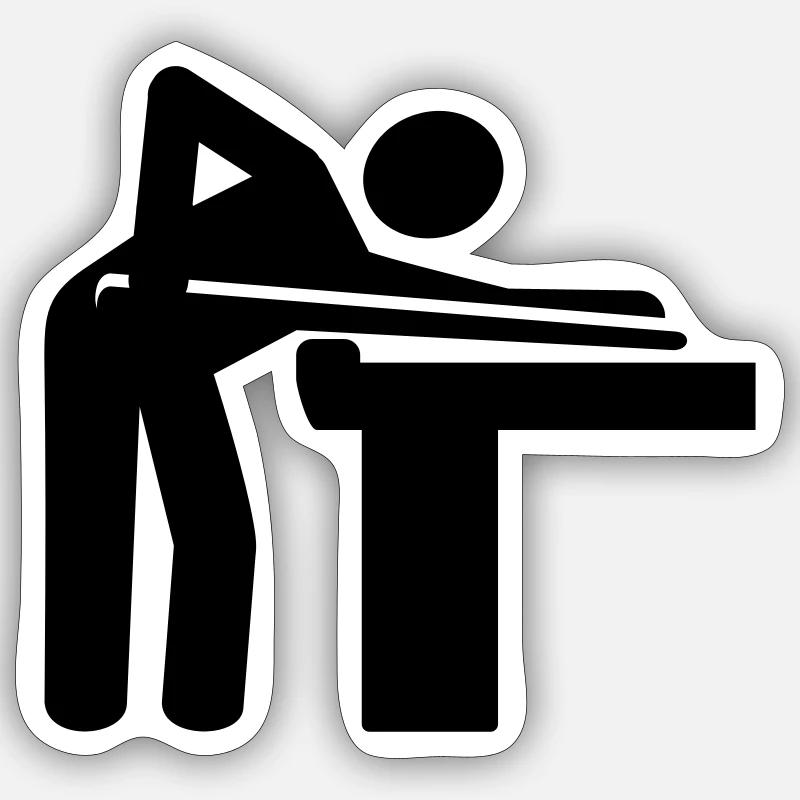 Pool billards Sticker size S (10 x 10 cm)
