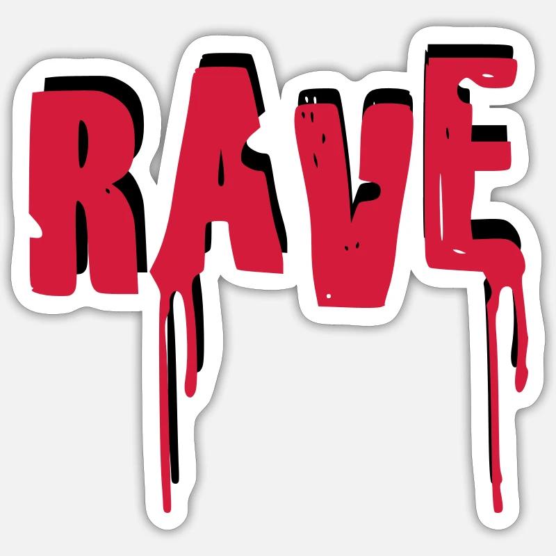 Rave Sticker taille S (10 x 10 cm)